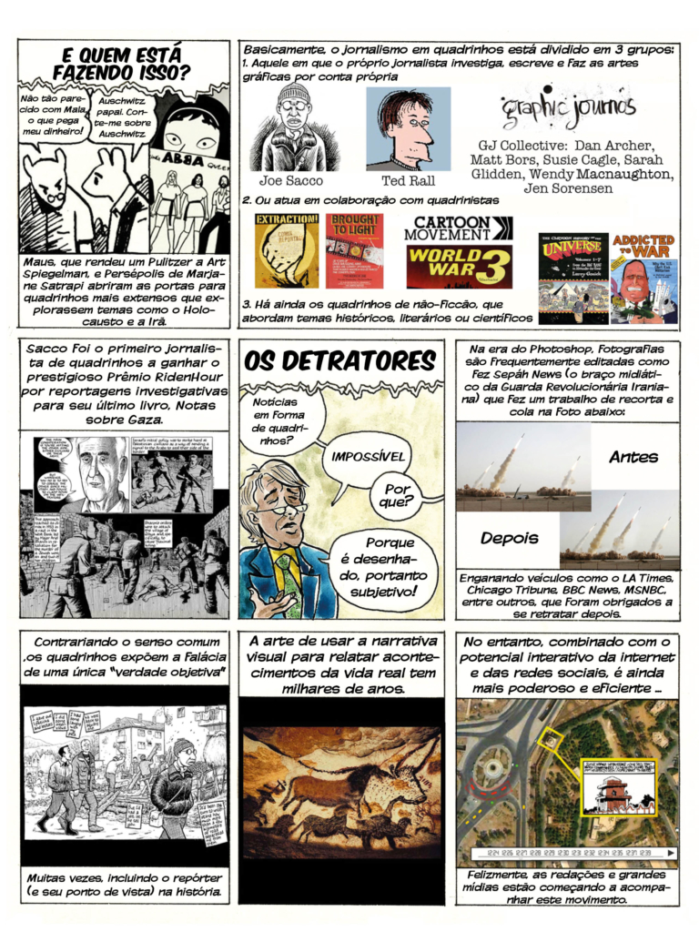 O que é jornalismo em quadrinhos Parte 02 Livro reportagem em revista